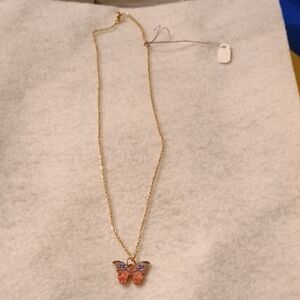 Gold Butterfly Necklace